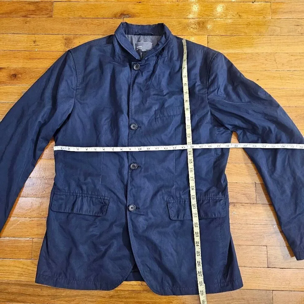 Vince Men's Navy Blazer Full Zip Jacket Size 42